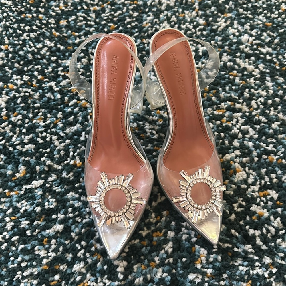 Size 39 Amina muaddi heels Begum